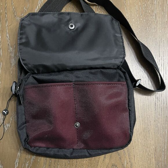 Puma Crossbody Bag Pastel Rainbow Logo Top Zip Adjustable Strap Flap Pocket - Picture 4 of 13